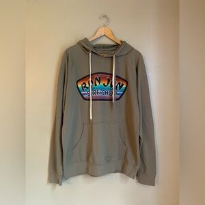 Ron Jon Cocoa Beach green hoodie hooded sweatshirt size xl beachy